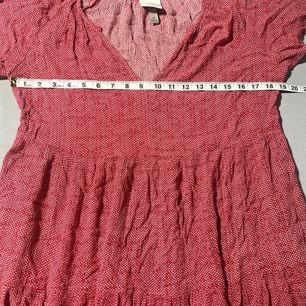 Knox rose red babydoll summer dress size M - Picture 5 of 7